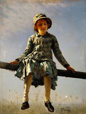 Dragon Fly the artist's Daughter By Ilya Repin