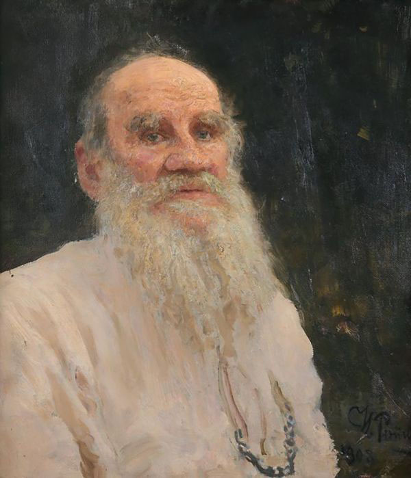 Tolstoy before his Death by Ilya Repin | Oil Painting Reproduction