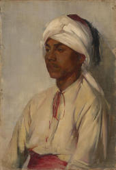 A Turbaned Man C1892 By Tom Roberts