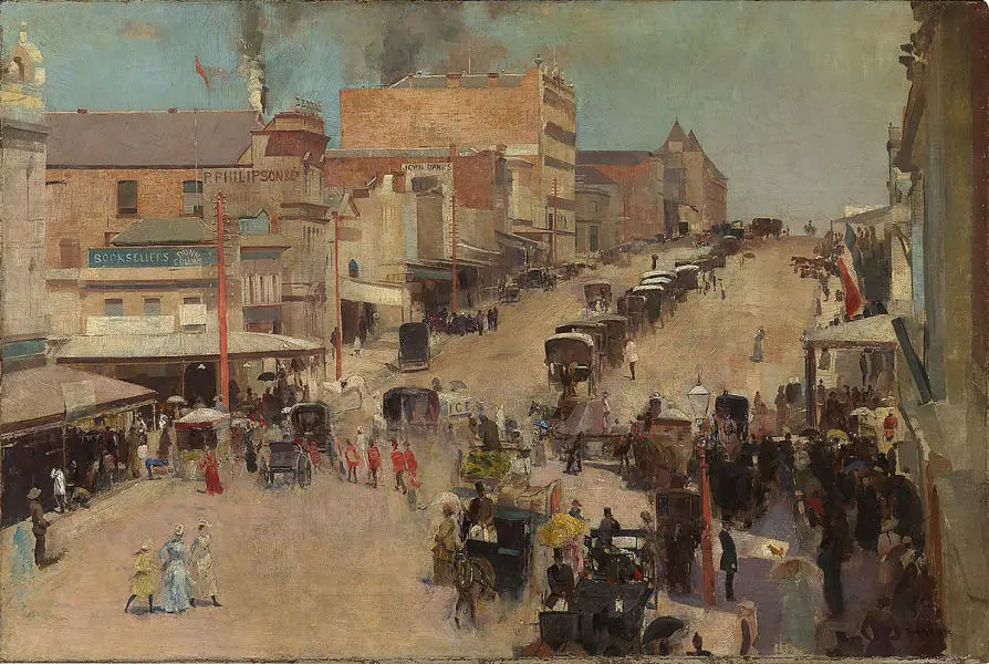 Allegro Con Brio Bourke Street West By Tom Roberts