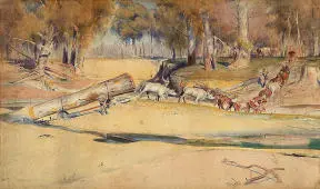 Lumbering By Tom Roberts