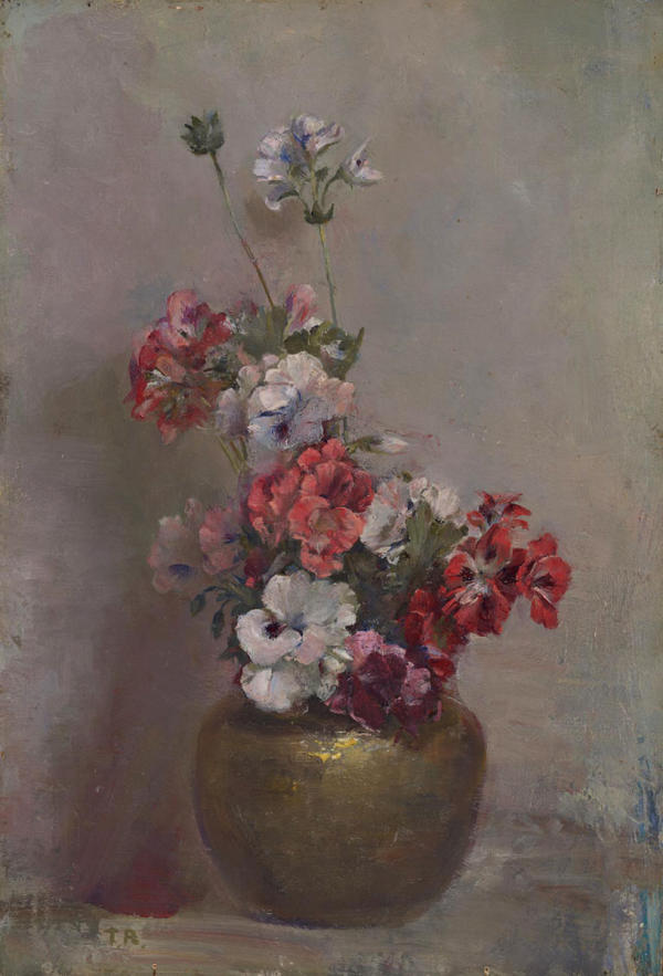 Pelargoniums 1920 by Tom Roberts | Oil Painting Reproduction