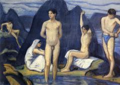 Bathing Boys c1925 By Ludwig von Hofmann