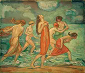 Bathing Girl By Ludwig von Hofmann