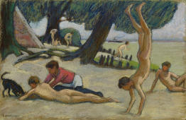 Boys on the Beach c1895 By Ludwig von Hofmann