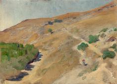 Greek Landscape By Ludwig von Hofmann