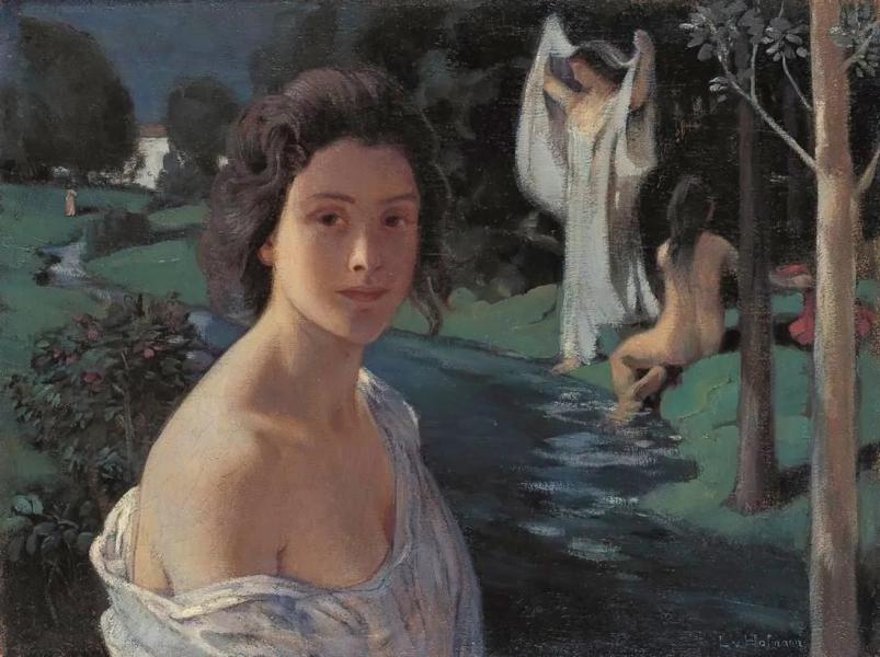 Notturno by Ludwig von Hofmann | Oil Painting Reproduction