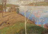 Spring at Lake Lugano By Ludwig von Hofmann