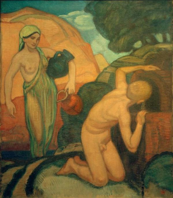 The Source by Ludwig von Hofmann | Oil Painting Reproduction
