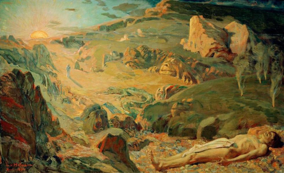 Valley of Dread by Ludwig von Hofmann | Oil Painting Reproduction