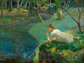 Water Nymph By Ludwig von Hofmann