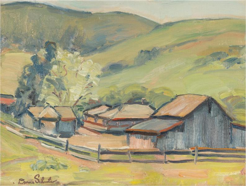 Farm Fernando Valley by Donna Schuster | Oil Painting Reproduction