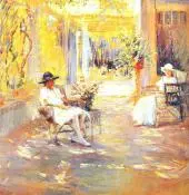 On the Veranda By Donna Schuster