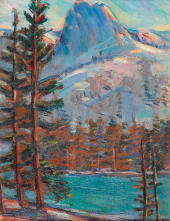 Sierra Mountain Lake By Donna Schuster