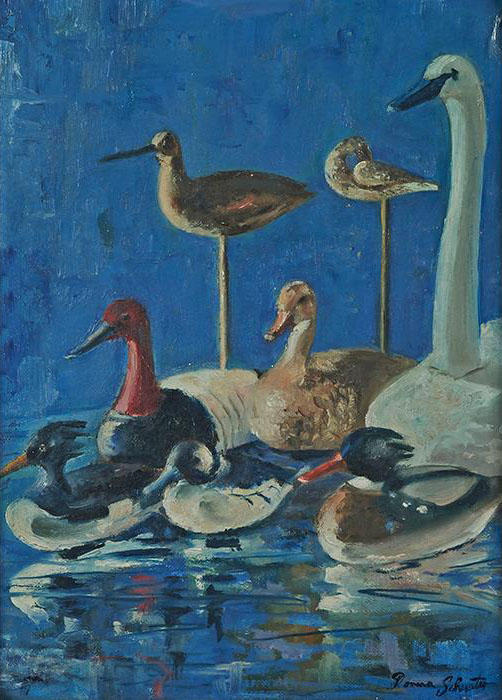 Water Fowl by Donna Schuster | Oil Painting Reproduction