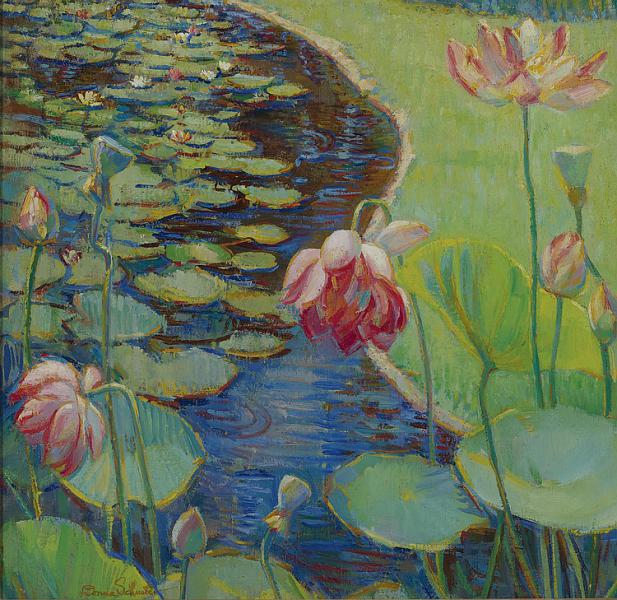 Water Lilies by Donna Schuster | Oil Painting Reproduction