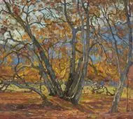 Flickering Sunlight By William Wendt