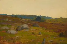 Laguna Beach CA Landscape with Boulders By William Wendt