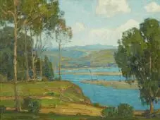 Laguna Landscape Irvine Cove By William Wendt