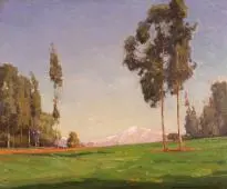 Landscape with Mountain By William Wendt
