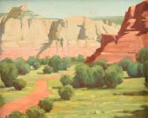 Red Rock Canyon By William Wendt