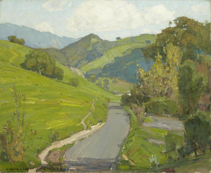 San Juan Capistrano Road by William Wendt | Oil Painting Reproduction