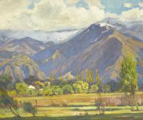Snow above the Ranch By William Wendt