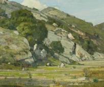 Stony Slope By William Wendt