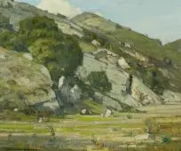 Stony Slope By William Wendt