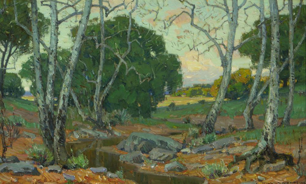 Sycamores 1918 by William Wendt | Oil Painting Reproduction