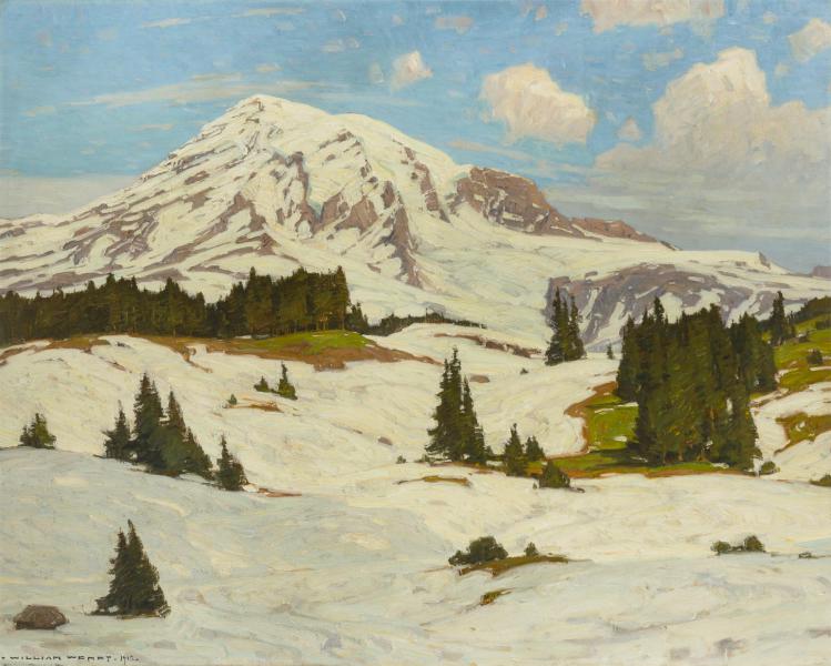 Tahoma the Eternal 1913 by William Wendt | Oil Painting Reproduction