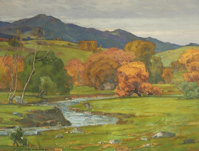 The Creek by William Wendt | Oil Painting Reproduction