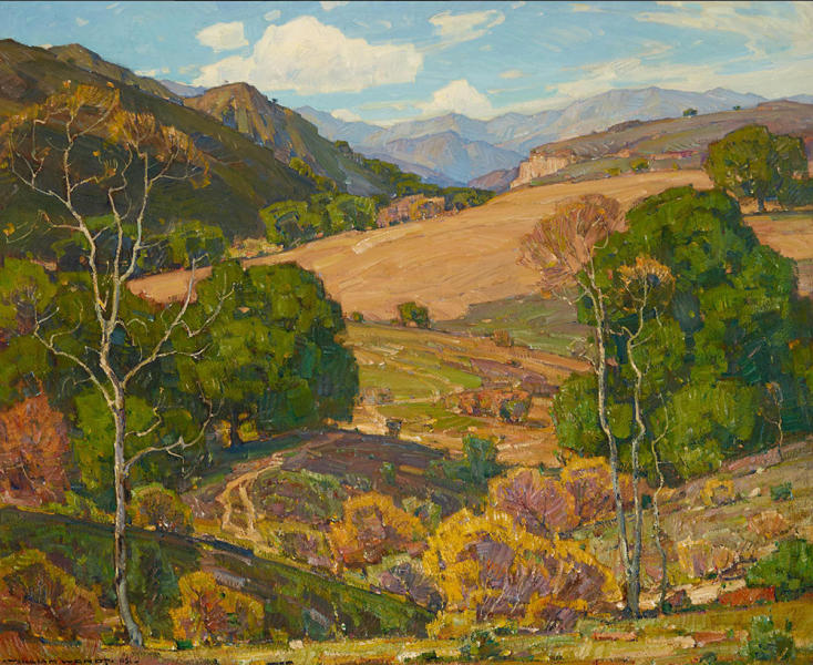 When Fields Lie Fallow by William Wendt | Oil Painting Reproduction
