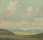 Clouds over a Field of Wildflowers By Maurice Braun