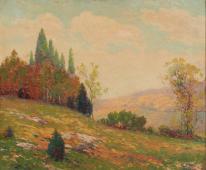 Hillside in the Golden Sun 1918 By Maurice Braun