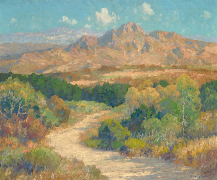 Long Valley Peak c1920 by Maurice Braun | Oil Painting Reproduction