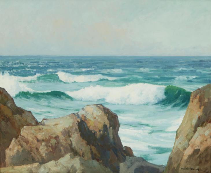 Rocky Coastline by Maurice Braun | Oil Painting Reproduction
