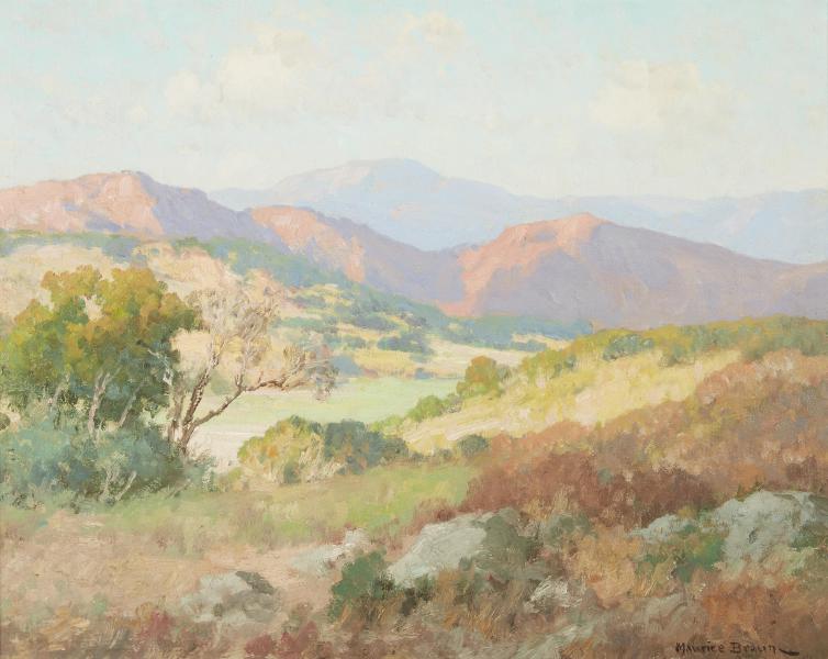 Sunlit Hills by Maurice Braun | Oil Painting Reproduction