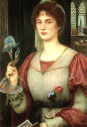 A Florentine Lily By Marie Spartali Stillman