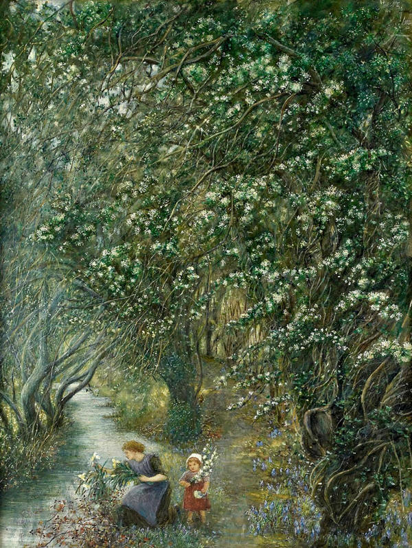 Blossom by Marie Spartali Stillman | Oil Painting Reproduction