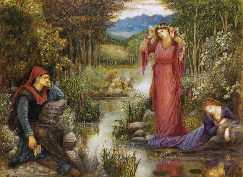 Dante's Vision of Leah and Rachel 1887 | Oil Painting Reproduction