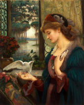 Love's Messenger 1885 By Marie Spartali Stillman