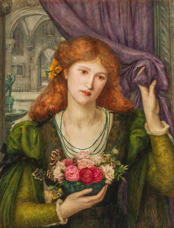 Luisa Strozzi by Marie Spartali Stillman | Oil Painting Reproduction