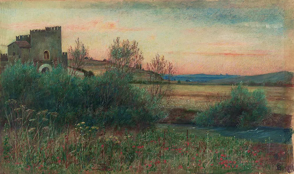 Ponte Nomentano By Marie Spartali Stillman