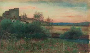 Ponte Nomentano By Marie Spartali Stillman