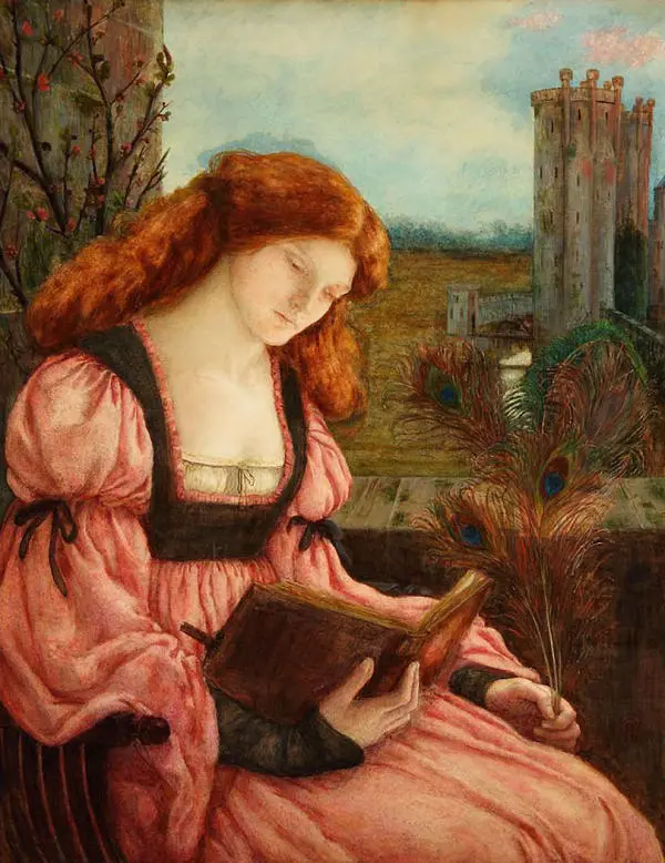 Saint Barbara By Marie Spartali Stillman