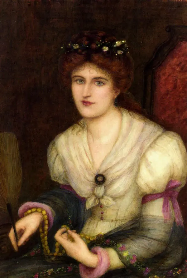 Self Portrait By Marie Spartali Stillman