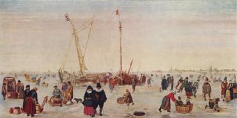 A Scene On The Ice 1610-1620 By Hendrick Avercamp