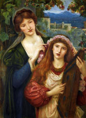 The Childhood of St. Cecily 1883 By Marie Spartali Stillman