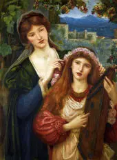 The Childhood of St. Cecily 1883 By Marie Spartali Stillman